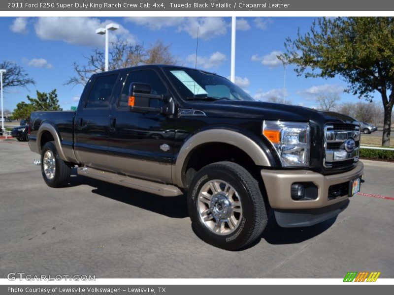 Tuxedo Black Metallic / Chaparral Leather 2011 Ford F250 Super Duty King Ranch Crew Cab 4x4