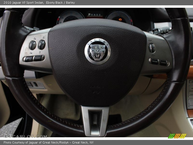 Ebony Black / Barley 2010 Jaguar XF Sport Sedan