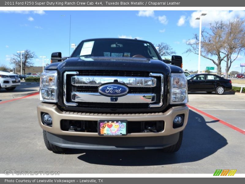 Tuxedo Black Metallic / Chaparral Leather 2011 Ford F250 Super Duty King Ranch Crew Cab 4x4