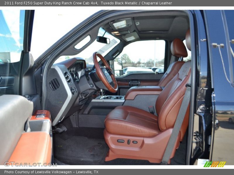 Tuxedo Black Metallic / Chaparral Leather 2011 Ford F250 Super Duty King Ranch Crew Cab 4x4