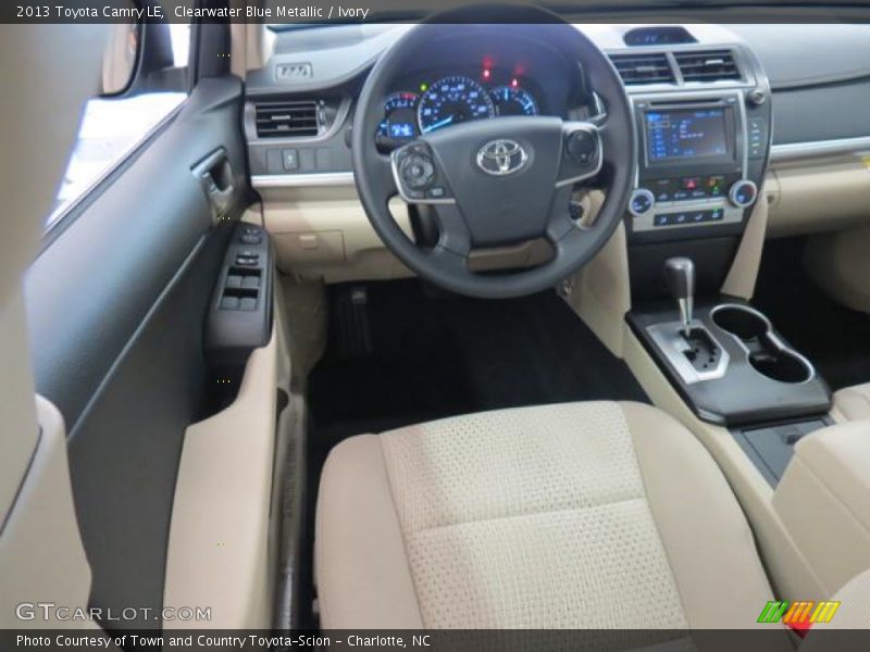Clearwater Blue Metallic / Ivory 2013 Toyota Camry LE