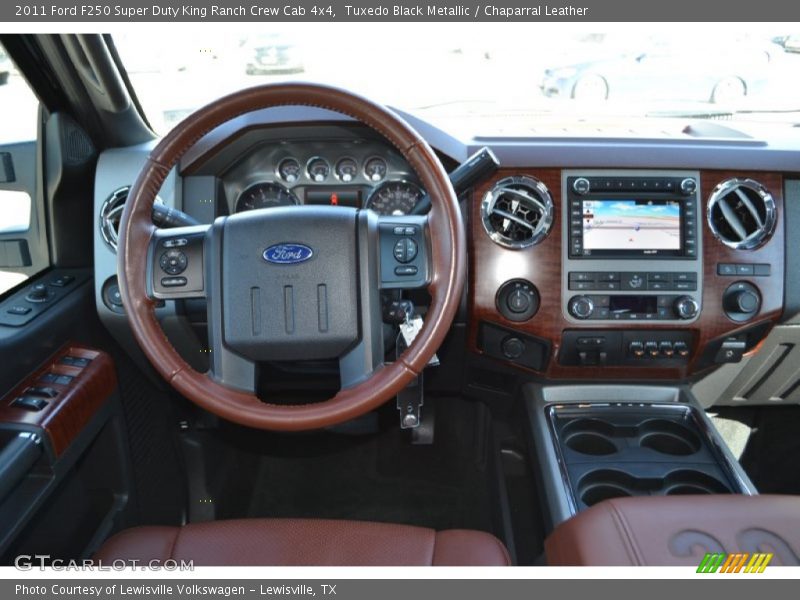 Tuxedo Black Metallic / Chaparral Leather 2011 Ford F250 Super Duty King Ranch Crew Cab 4x4