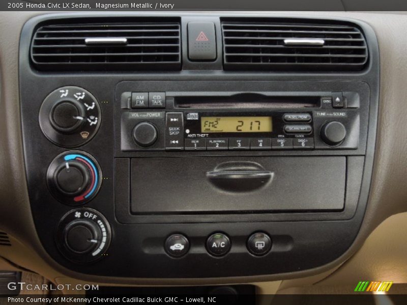 Controls of 2005 Civic LX Sedan
