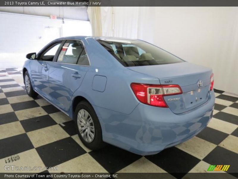 Clearwater Blue Metallic / Ivory 2013 Toyota Camry LE