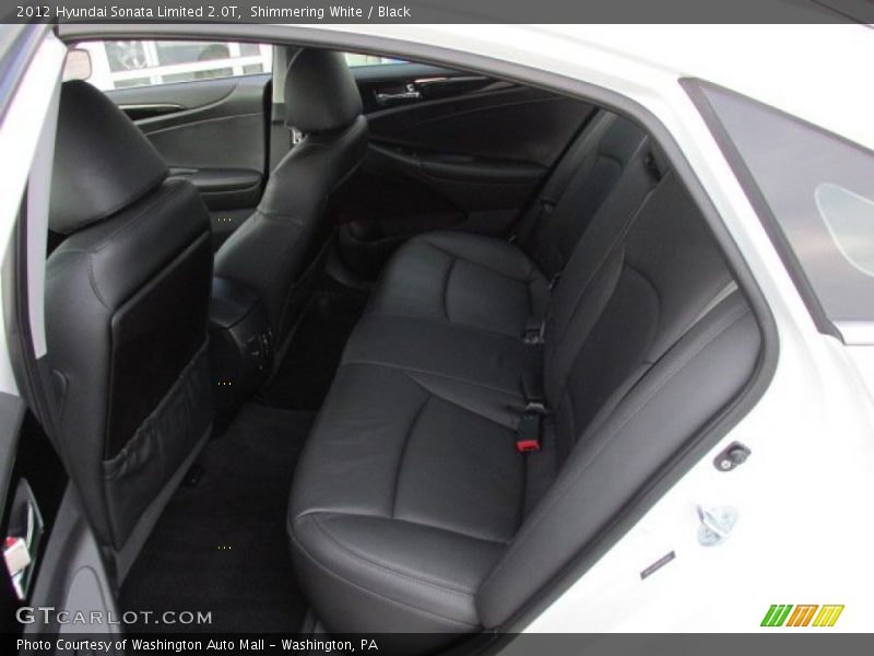 Shimmering White / Black 2012 Hyundai Sonata Limited 2.0T