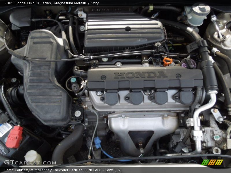  2005 Civic LX Sedan Engine - 1.7L SOHC 16V VTEC 4 Cylinder