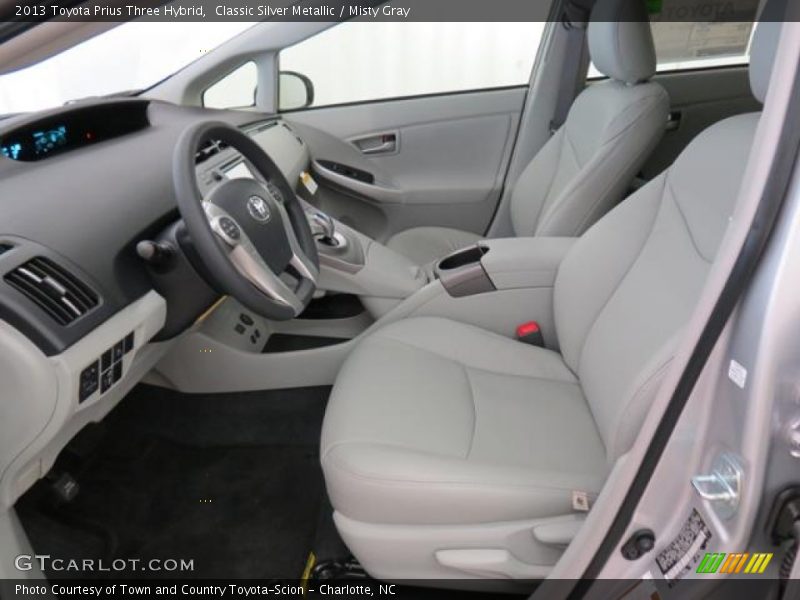 Classic Silver Metallic / Misty Gray 2013 Toyota Prius Three Hybrid