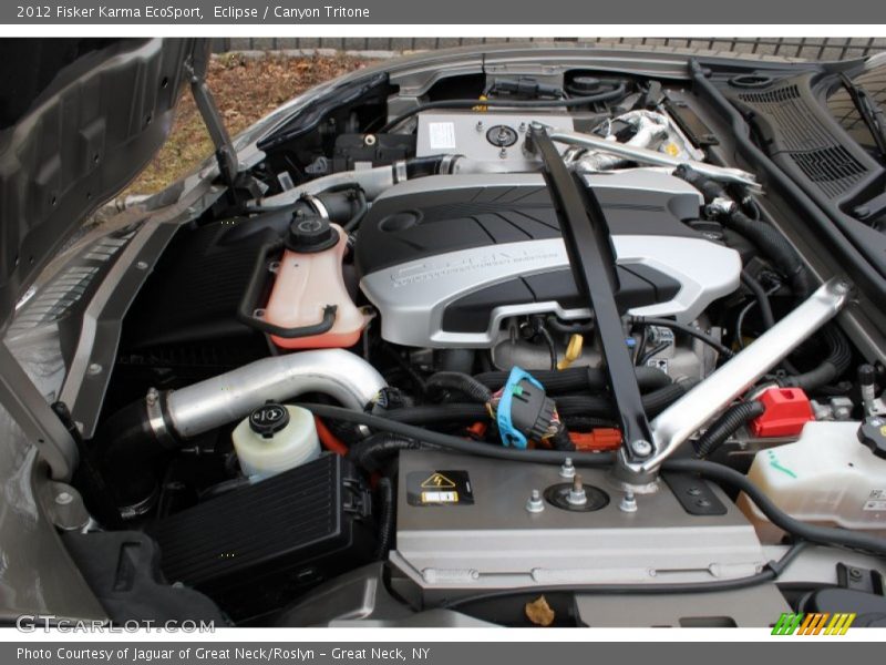  2012 Karma EcoSport Engine - 2 x 479ft-lbs Plug-In Electric Motor/2.0 Liter DFI Turbocharged DOHC 16-Valve VVT 4 Cylinder Range Extending