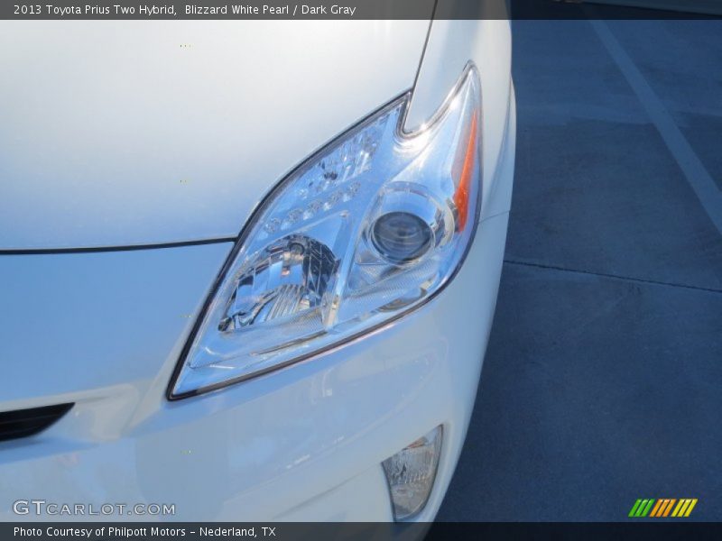 Blizzard White Pearl / Dark Gray 2013 Toyota Prius Two Hybrid