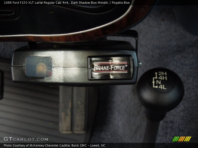 Dark Shadow Blue Metallic / Regatta Blue 1988 Ford F150 XLT Lariat Regular Cab 4x4