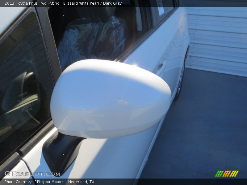 Blizzard White Pearl / Dark Gray 2013 Toyota Prius Two Hybrid