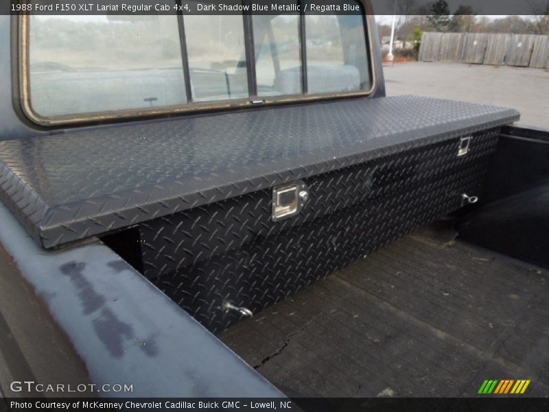 Dark Shadow Blue Metallic / Regatta Blue 1988 Ford F150 XLT Lariat Regular Cab 4x4