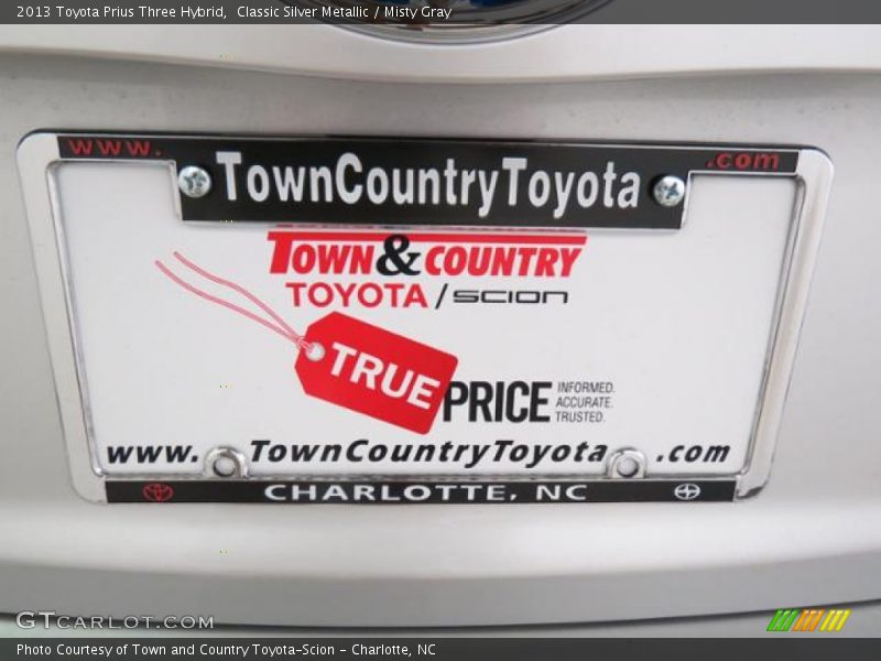 Classic Silver Metallic / Misty Gray 2013 Toyota Prius Three Hybrid