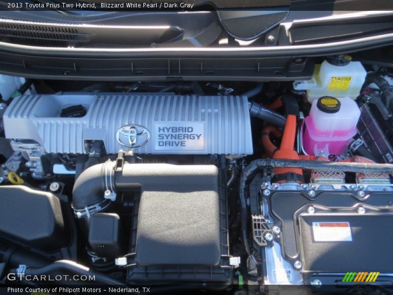 Blizzard White Pearl / Dark Gray 2013 Toyota Prius Two Hybrid