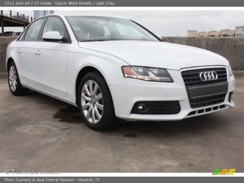 Glacier White Metallic / Light Gray 2012 Audi A4 2.0T Sedan