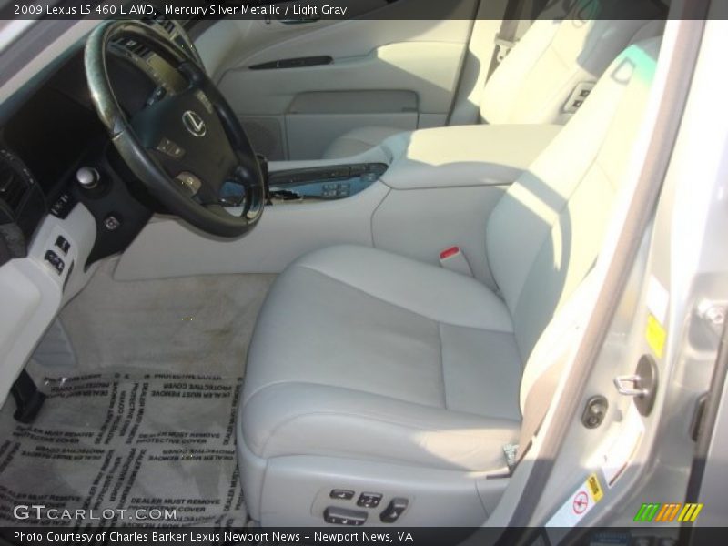 Mercury Silver Metallic / Light Gray 2009 Lexus LS 460 L AWD