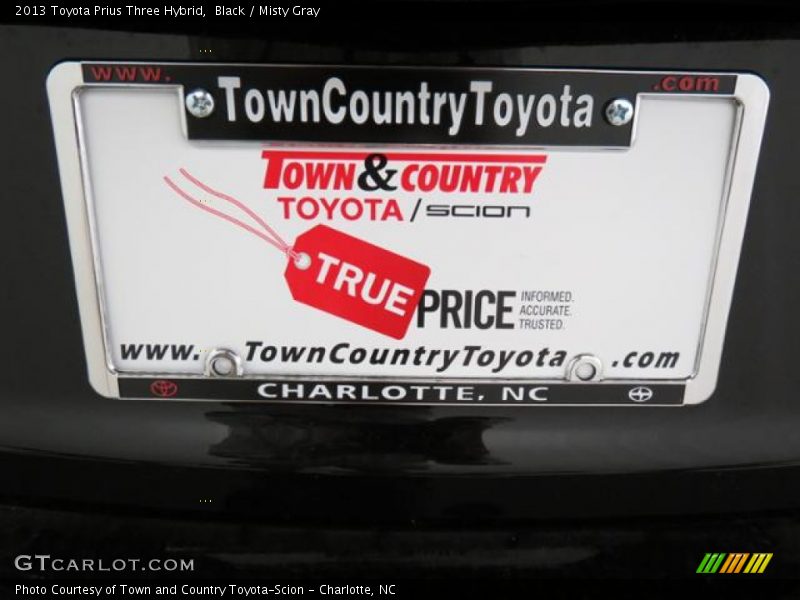 Black / Misty Gray 2013 Toyota Prius Three Hybrid