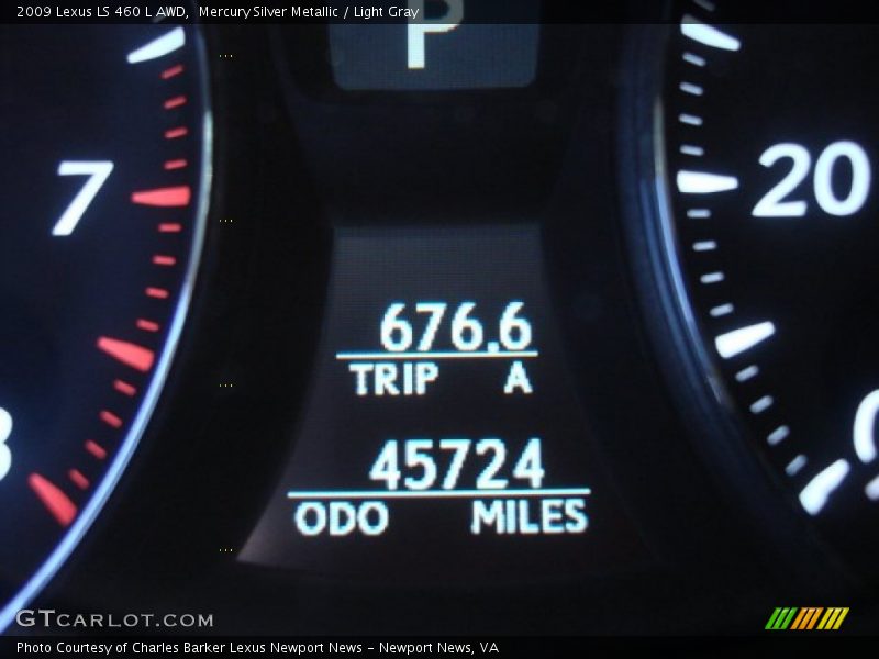 Mercury Silver Metallic / Light Gray 2009 Lexus LS 460 L AWD