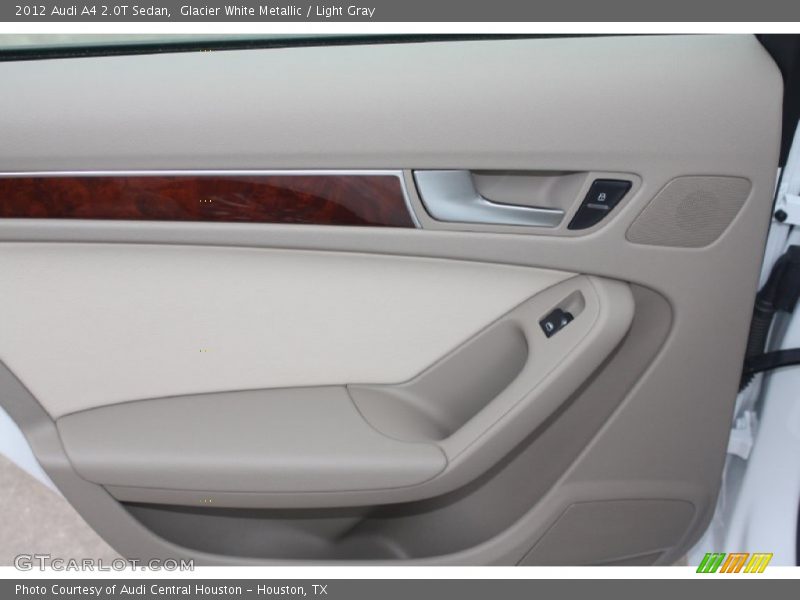 Glacier White Metallic / Light Gray 2012 Audi A4 2.0T Sedan