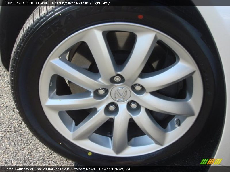 Mercury Silver Metallic / Light Gray 2009 Lexus LS 460 L AWD