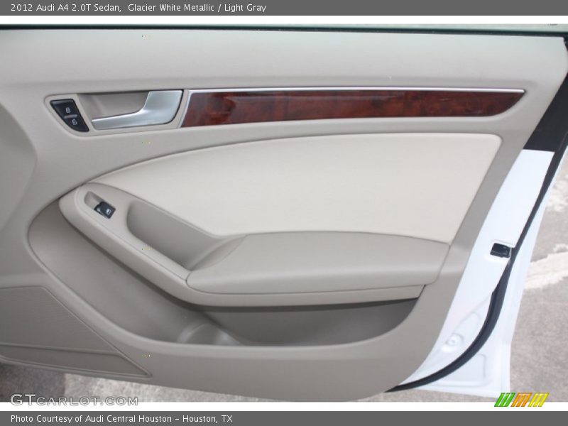 Glacier White Metallic / Light Gray 2012 Audi A4 2.0T Sedan