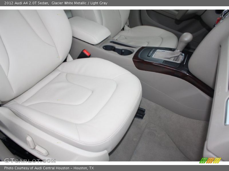 Glacier White Metallic / Light Gray 2012 Audi A4 2.0T Sedan