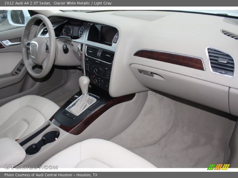 Glacier White Metallic / Light Gray 2012 Audi A4 2.0T Sedan