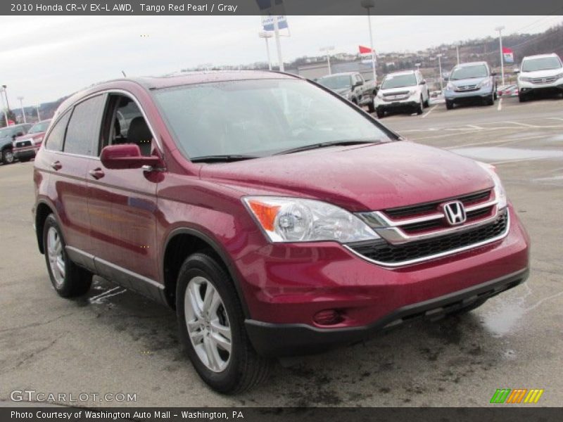 Tango Red Pearl / Gray 2010 Honda CR-V EX-L AWD