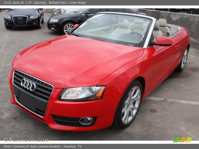 Brilliant Red / Linen Beige 2010 Audi A5 2.0T Cabriolet