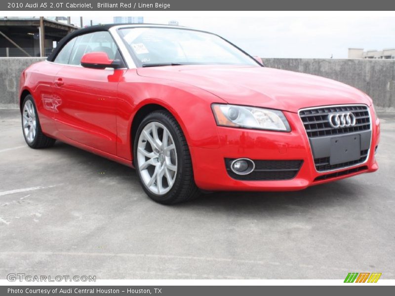 Brilliant Red / Linen Beige 2010 Audi A5 2.0T Cabriolet