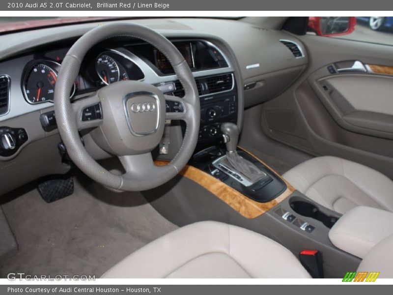 Linen Beige Interior - 2010 A5 2.0T Cabriolet 