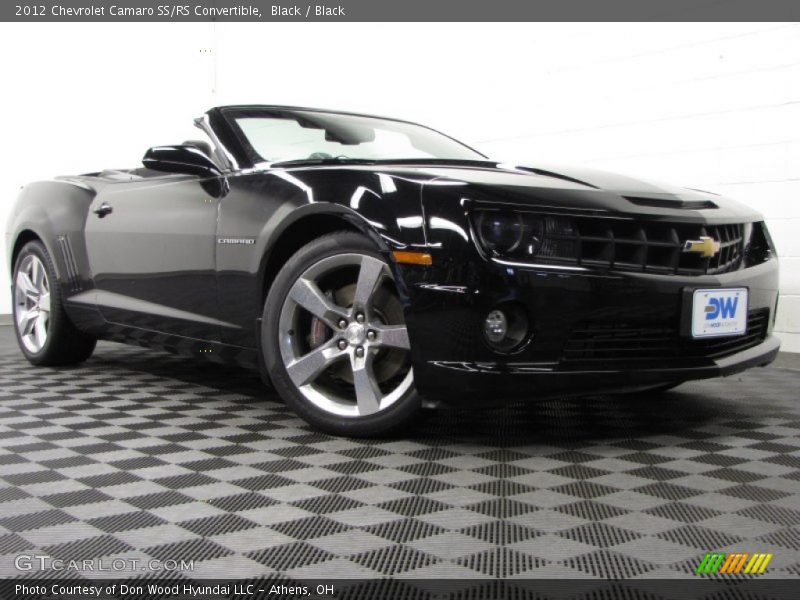 Black / Black 2012 Chevrolet Camaro SS/RS Convertible