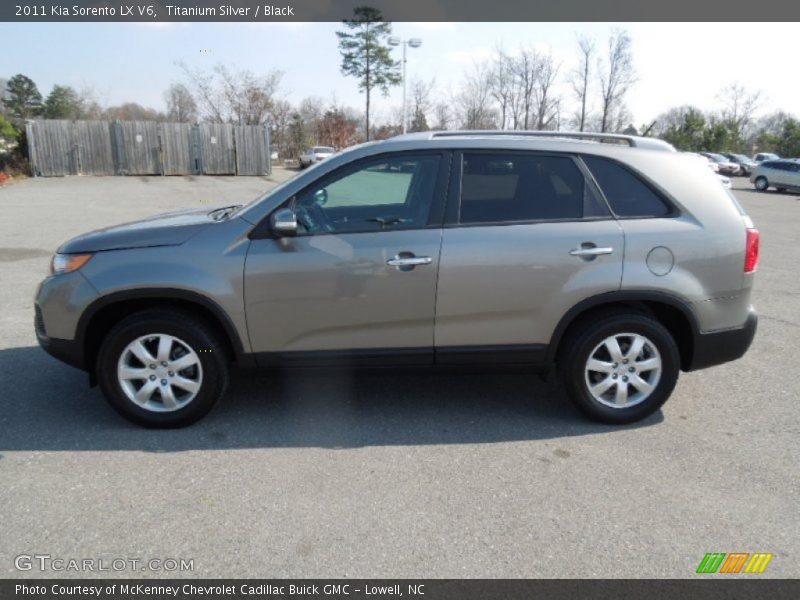 Titanium Silver / Black 2011 Kia Sorento LX V6