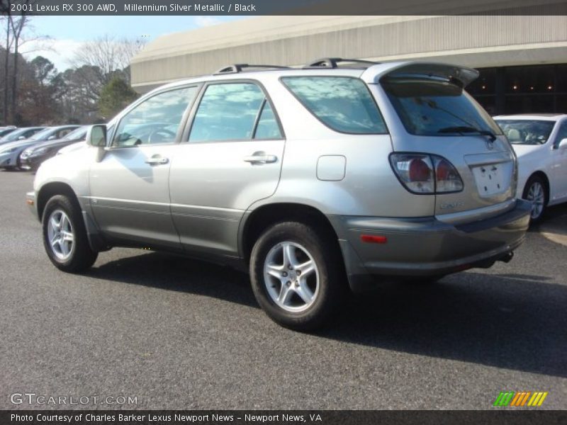 Millennium Silver Metallic / Black 2001 Lexus RX 300 AWD