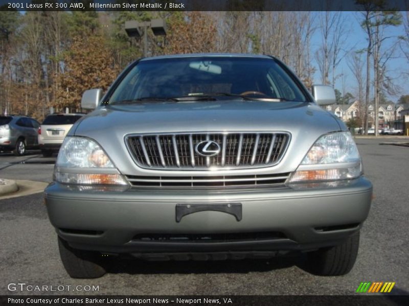 Millennium Silver Metallic / Black 2001 Lexus RX 300 AWD