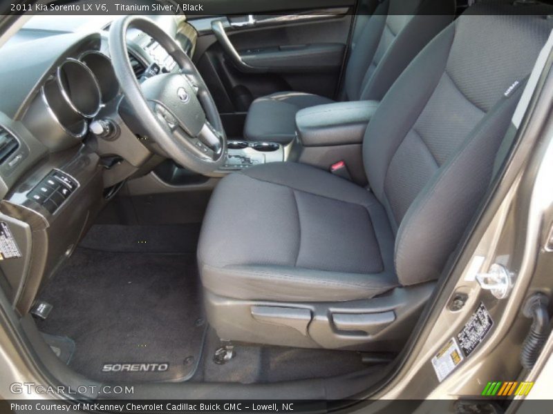 Titanium Silver / Black 2011 Kia Sorento LX V6