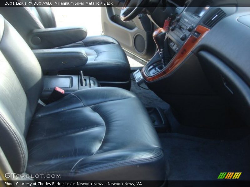 Millennium Silver Metallic / Black 2001 Lexus RX 300 AWD