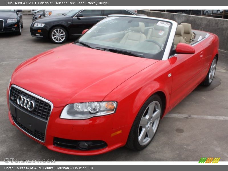 Misano Red Pearl Effect / Beige 2009 Audi A4 2.0T Cabriolet
