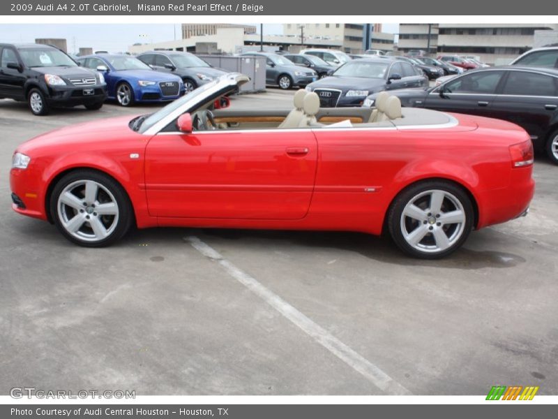 Misano Red Pearl Effect / Beige 2009 Audi A4 2.0T Cabriolet