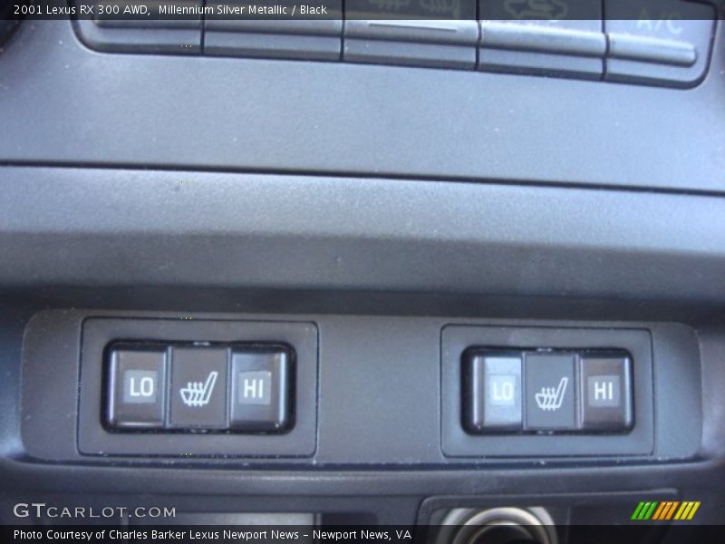 Millennium Silver Metallic / Black 2001 Lexus RX 300 AWD