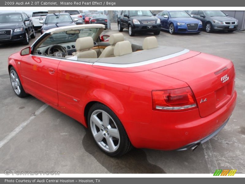 Misano Red Pearl Effect / Beige 2009 Audi A4 2.0T Cabriolet