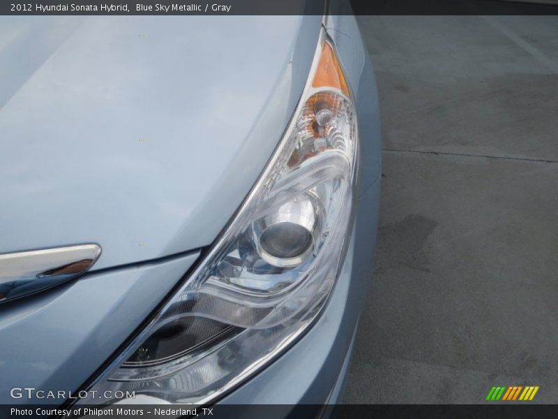 Blue Sky Metallic / Gray 2012 Hyundai Sonata Hybrid