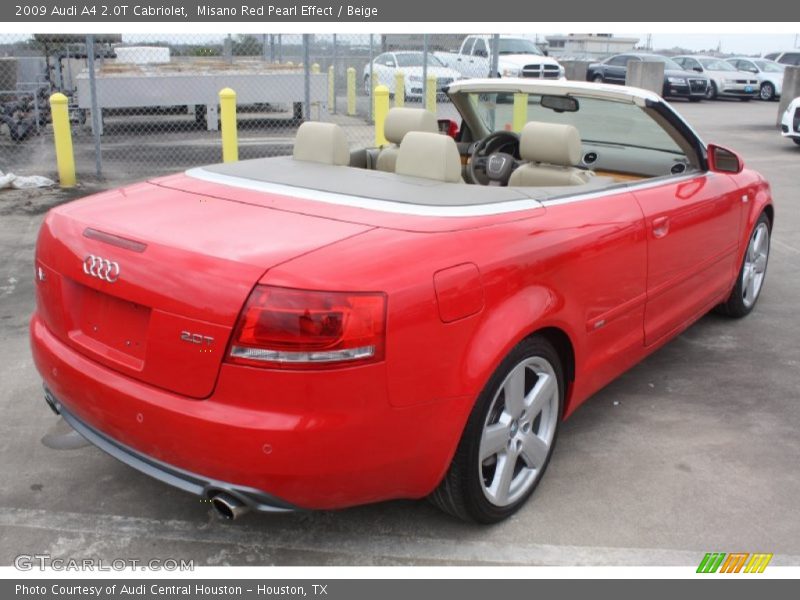 Misano Red Pearl Effect / Beige 2009 Audi A4 2.0T Cabriolet