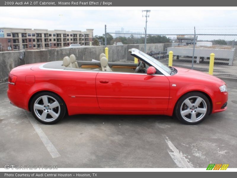 Misano Red Pearl Effect / Beige 2009 Audi A4 2.0T Cabriolet