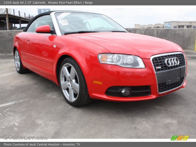 Misano Red Pearl Effect / Beige 2009 Audi A4 2.0T Cabriolet