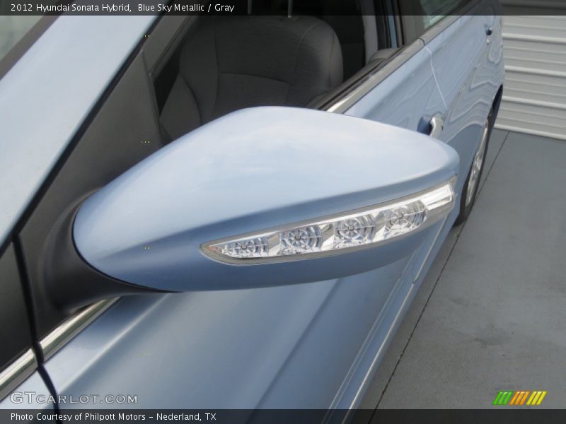 Blue Sky Metallic / Gray 2012 Hyundai Sonata Hybrid