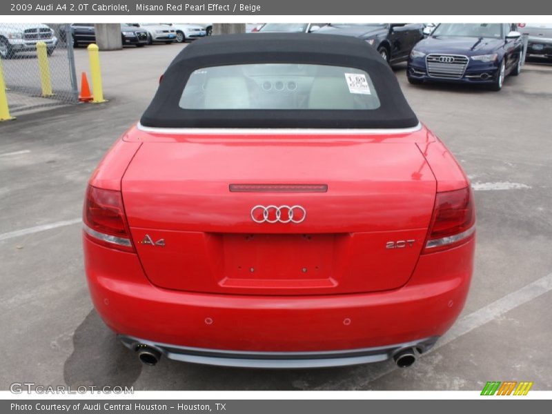Misano Red Pearl Effect / Beige 2009 Audi A4 2.0T Cabriolet