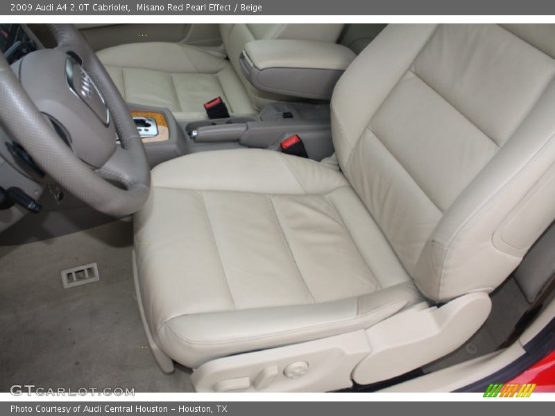 Misano Red Pearl Effect / Beige 2009 Audi A4 2.0T Cabriolet