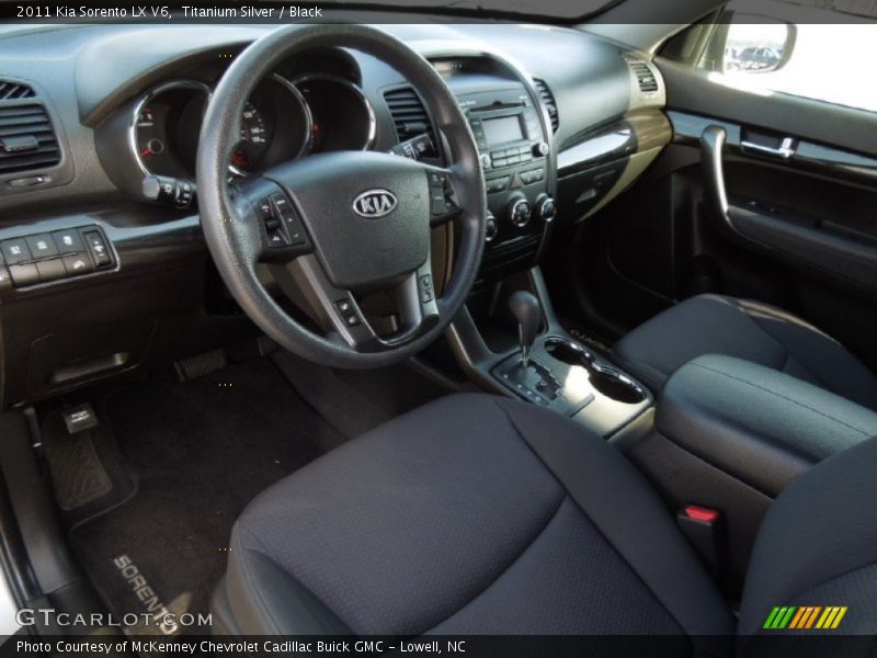 Titanium Silver / Black 2011 Kia Sorento LX V6