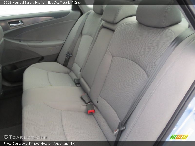 Blue Sky Metallic / Gray 2012 Hyundai Sonata Hybrid
